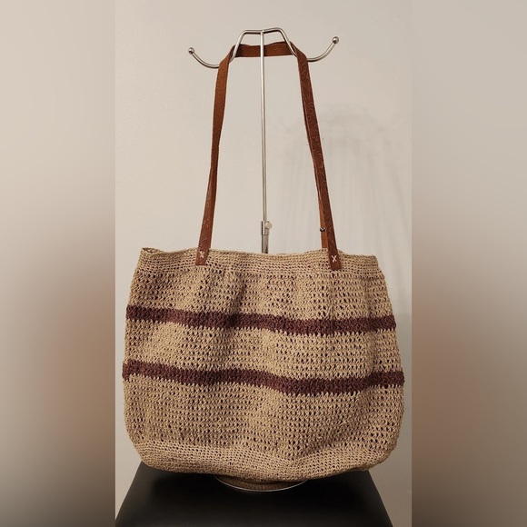 Large size hand bag with leather straps - Picture 2 of 3